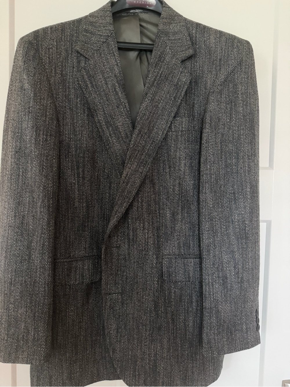 Haggar Men's Gray Herringbone Sport Coat